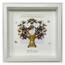 Load image into Gallery viewer, 24th Opal 24 Years Wedding Anniversary Frame - Classic
