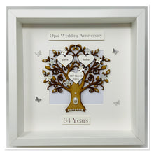 Load image into Gallery viewer, 34th Opal 34 Years Wedding Anniversary Frame - Classic