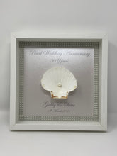Load image into Gallery viewer, Oyster Shell 30th Pearl 30 Years Wedding Anniversary Frame