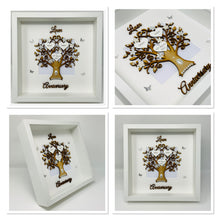 Load image into Gallery viewer, 4th Linen 4 Years Wedding Anniversary Frame - Wooden