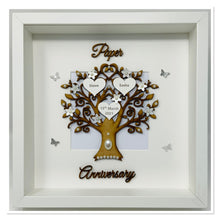 Load image into Gallery viewer, 1st Paper 1 Year Wedding Anniversary Frame - Wooden