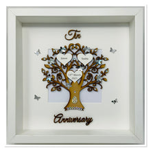 Load image into Gallery viewer, 10th Tin 10 Years Wedding Anniversary Frame - Wooden