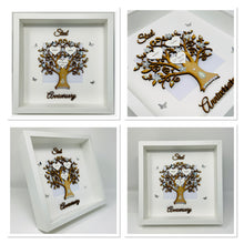 Load image into Gallery viewer, 11th Steel 11 Years Wedding Anniversary Frame - Wooden