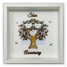 Load image into Gallery viewer, 25th Silver 25 Years Wedding Anniversary Frame - Wooden