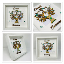 Load image into Gallery viewer, 55th Emerald 55 Years Wedding Anniversary Frame - Wooden