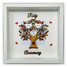 Load image into Gallery viewer, 40th Ruby 40 Years Wedding Anniversary Frame - Wooden