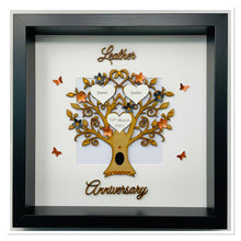 Load image into Gallery viewer, 3rd Leather 3 Years Wedding Anniversary Frame - Wooden