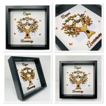 Load image into Gallery viewer, 7th Copper & Black 7 Years Wedding Anniversary Frame - Wooden
