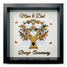 Load image into Gallery viewer, 8th Years 8 Years Bronze Wedding Anniversary Frame - Mum & Dad