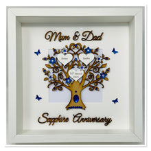 Load image into Gallery viewer, 45th Sapphire 45 Years Wedding Anniversary Frame - Mum & Dad