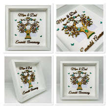Load image into Gallery viewer, 55th Emerald 55 Years Wedding Anniversary Frame - Mum & Dad