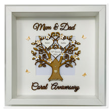 Load image into Gallery viewer, 35th Coral 35 Years Wedding Anniversary Frame - Mum & Dad