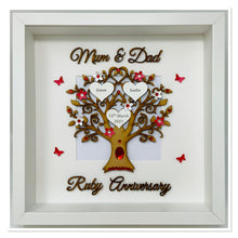 Load image into Gallery viewer, 40th Ruby 40 Years Wedding Anniversary Frame - Mum & Dad