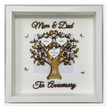 Load image into Gallery viewer, 10th Tin 10 Years Wedding Anniversary Frame - Mum & Dad
