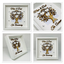 Load image into Gallery viewer, 10th Tin 10 Years Wedding Anniversary Frame - Mum & Dad