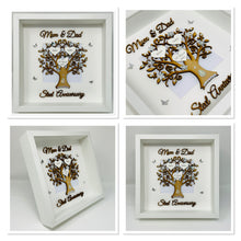 Load image into Gallery viewer, 11th Steel 11 Years Wedding Anniversary Frame - Mum & Dad