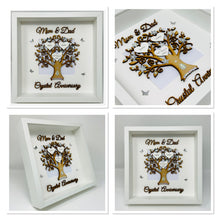 Load image into Gallery viewer, 15th Crystal 15 Years Wedding Anniversary Frame - Mum & Dad