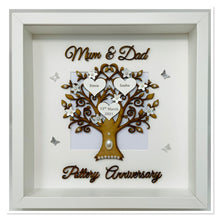 Load image into Gallery viewer, 9th Pottery 9 Years Wedding Anniversary Frame - Mum & Dad