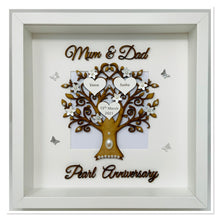Load image into Gallery viewer, 30th Pearl 30 Years Wedding Anniversary Frame - Mum & Dad
