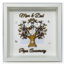 Load image into Gallery viewer, 1st Paper 1 Year Wedding Anniversary Frame - Mum & Dad