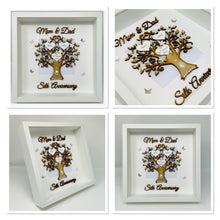 Load image into Gallery viewer, 12th Silk 12 Years Wedding Anniversary Frame - Mum & Dad