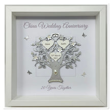 Load image into Gallery viewer, 20th China 20 Years Wedding Anniversary Frame - Message Metallic