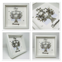 Load image into Gallery viewer, 30th Pearl 30 Years Wedding Anniversary Frame - Wooden Metallic