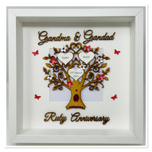 Load image into Gallery viewer, 40th Ruby 40 Years Wedding Anniversary Frame - Grandma & Grandad