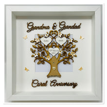 Load image into Gallery viewer, 35th Coral 35 Years Wedding Anniversary Frame - Grandma & Grandad