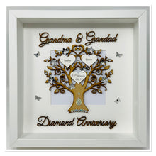 Load image into Gallery viewer, 60th Diamond 60 Years Wedding Anniversary Frame - Grandma & Grandad