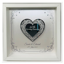 Load image into Gallery viewer, 60th Wedding 60 Years Anniversary Frame - Intricate Mirror Heart