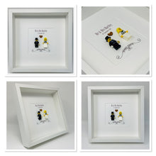 Load image into Gallery viewer, Mr & Mrs Wedding Day Minifigure Frame - Blonde Bride