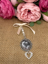 Load image into Gallery viewer, Wedding Bouquet Photo Memory Charm - 'Angel Wings'