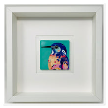 Load image into Gallery viewer, Ceramic Turquoise Kingfisher Art Picture Frame