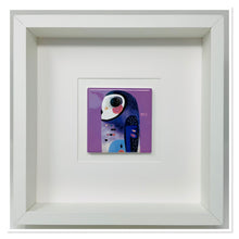 Load image into Gallery viewer, Ceramic Purple Owl Art Picture Frame