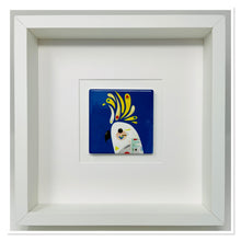 Load image into Gallery viewer, Ceramic Blue Cockatoo Art Picture Frame
