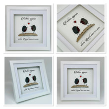 Load image into Gallery viewer, 'Robins Appear, When Loved Ones Are Near' Frame - Pebble Birds