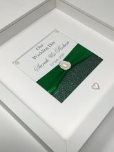 Load image into Gallery viewer, Wedding Day Ribbon Frame - Green Pebble