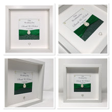 Load image into Gallery viewer, Wedding Day Ribbon Frame - Green Pebble