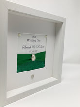 Load image into Gallery viewer, Wedding Day Ribbon Frame - Green Glitter