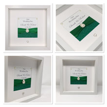 Load image into Gallery viewer, Wedding Day Ribbon Frame - Green Glitter