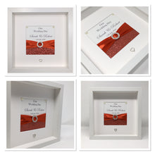 Load image into Gallery viewer, Wedding Day Ribbon Frame - Red Pebble