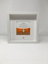 Load image into Gallery viewer, 22nd Copper 22 Years Wedding Anniversary Ribbon Frame - Pebble