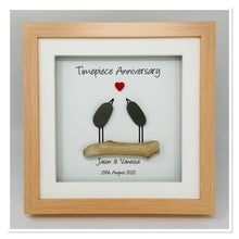 Load image into Gallery viewer, 31st Timepiece 31 Years Wedding Anniversary Frame - Pebble Birds