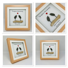 Load image into Gallery viewer, 31st Timepiece 31 Years Wedding Anniversary Frame - Pebble Birds
