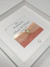 Load image into Gallery viewer, Wedding Day Ribbon Frame - Coral Pebble