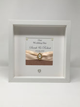 Load image into Gallery viewer, Wedding Day Ribbon Frame - Coral Glitter