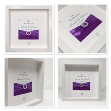 Load image into Gallery viewer, Wedding Day Ribbon Frame - Purple Glitter