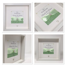 Load image into Gallery viewer, Wedding Day Ribbon Frame - Mint Green Pebble