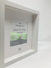 Load image into Gallery viewer, Wedding Day Ribbon Frame - Mint Green Glitter